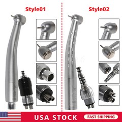 1-5 Dental High Speed Handpiece + 4 Hole Quick Coupler 360° Swivel Fit KaV NSK