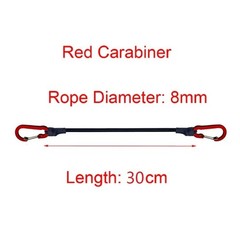 5 Types Stretch Elastic Ropes 8MM Bungee Cords with Hooks Lightweight Bikes Tie