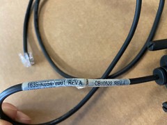NCR Aloha 497-0483244 Serial Receipt Printer Cable RJ11 to DB25M Male 1639-k054