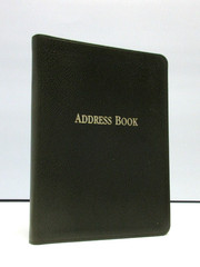 Address Book w Tabs Desk Size 5×7″ Leather Softcover Graphic Image Green