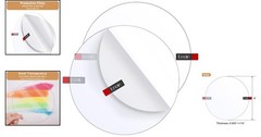 High Clarity 6″ Round Plexiglass Sheets – Perfect for Art Crafts & Frames