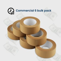 Kraft Packing Tape, Brown Kraft Gummed Tape for Packing Boxes, Shipping Cardb…