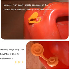 4 PCS Gas Can Vent Caps, Leakproof Plastic Fuel Can Jug Vent Caps Small Spout…