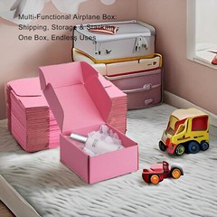 Pink/Black Shipping Boxes 25 Pack Small Cardboard Corrugated Mailer Boxes