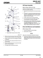 Crown SP3505-30, SP3510-30, SP3520-30 Forklift Repair Service Manual PDF USB