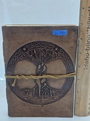 Handmade Leather Journal Celtic Tree of Life Embossed Valentine’s Gift Love