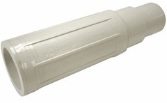 NDS 118-25 White PVC 200 PSI Sch 40 Coupling 2-1/2 Hub x 2-1/2 Spigot Dia. in.
