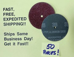 Fibre Discs; Various Sizes & Grits; FREE Same Day Expedited Shipping!