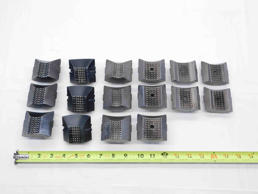 16pc LOT OF VARIOUS SIZES SERRATED COLLET PADS SOME SETS INCOMPLETE