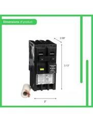 Square D Homeline HOM220GFIC 20 Amp 2-Pole GFCI Circuit Breaker