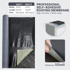 50 Mil EPDM Rubber Roofing Materials, Self-Adhesive Waterproofing Membrane for R
