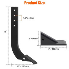 18” Box Blade Shank Scarifier Shanks Teeth 4 Holes Box Scraper Shank 1/5/6pcs