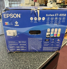 Epson ET-4958 EcoTank Wireless All-in-One Color Supertank Printer, C11CL40203