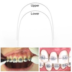 AZDENT Dental Orthodontic Braces Brackets Mini Roth.022 Hook345/Arch Wire Nature