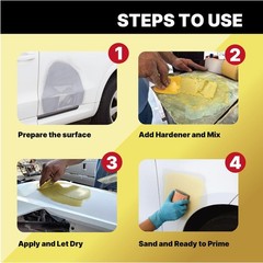 Ultra Gold Lightweight Body Filler – Premium Auto Dent & Scratch Repair Putty
