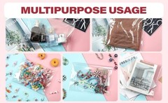 100 19×24 1.5 Mil Bags Resealable Clear Suffocation Warning Poly OPP Cello Bag