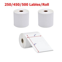 4″x6″ Direct Thermal Address Shipping Labels For Rollo & Zebra Fanfold/Roll US