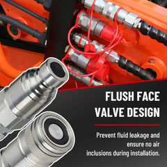 1/2″ Flat Face ISO 16028 to Ag ISO 5675 Pioneer Style Hydraulic Quick Connect Co