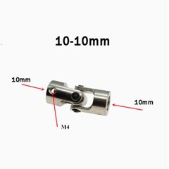 10-10mm Universal Flexible Shaft Coupling Coupler Motor U Joint Connector Metal