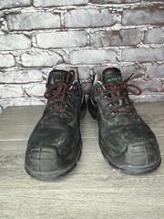 Artec Vibram Black Nubuck Industrial Steel Toe Work Shoes Men’s Sz 10.5M US/44EU