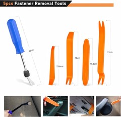 1240PCS Car Retainer Auto Fasteners Body Plastic Trim Clips Pin Rivet Bumper Kit