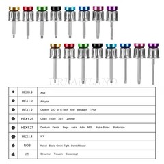 Dental Universal Implant Prosthetic Kit Torque Wrench Screw Drivers Remover USA