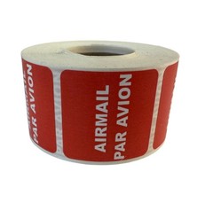Airmail Par Avion 1.5×1.5″ Labels Mail By Air Adhesive Stickers 2 RLS of 300 EA