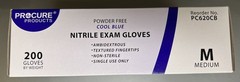 Procure Nitrile Exam Gloves #PC630CB, Powder Free, Blue, Medium, 1 Box – Qty 200