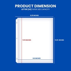 200-Pack Heavy Duty Sheet Protectors, 8.5×11, archival-Safe, high Clarity, In…
