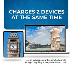 UK, Hong Kong Travel Adapter Plug, Adaptor 2 in 1, For Botswana, England, UAE…