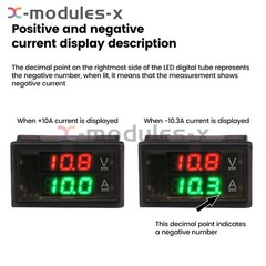 DC0-300V 50/100/200/400A Digital Current Voltage Meter Hall Ammeter Voltmeter
