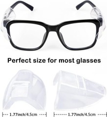 1~200 Pairs Side Shields For Eye Glasses Slip On Safety Glasses Shield Universal
