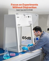 Desktop Laminar Flow Hood, ISO 5 Clean Room, HEPA-14 Filter, 65dB Quiet