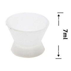 12XDENTAL LAB FLEXIBLE SILICONE DAPPEN DISH MIXING BOWL CUP 7ml