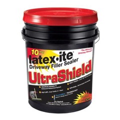 Driveway Asphalt Filler Fast Dry Sealer 4.75 Gal. Ultra Shield Rubberized Latex