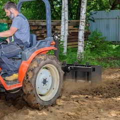 55″ Three Point Box Scraper, Box Blade Tractor Attachment Fits for Cat1