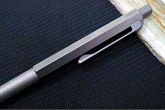 Tactile Turn Anso Standard Pen – Titanium Handle / Milled Titanium Clip