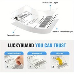 500Pack 500 4×6 Thermal Shipping Labels Foldable Any Prints Thermal LabelmPaper