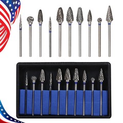 10 Pcs Dental Lab Tungsten Steel Carbide Burs Polishing Bur Drills HP 2.35mm