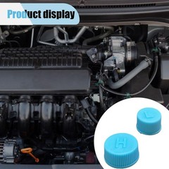Luxury Leakproof A/C Valve Core Caps – R134a System, 2PCS for Passenger Cars
