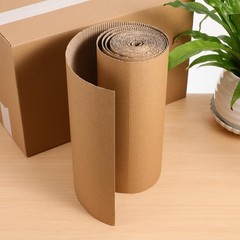 Corrugated Cardboard Roll 12×197 Inch Single Face Craft Paper Packing Wrap