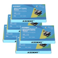 5X Brackets de Autoligado Ortodoncia Dental MBT 0.022 Ganchos 345 monobloque