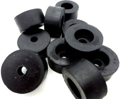 Screw Bolt On Rubber Bumper Pad Stand Fit For 3/16″ Screw Hole, 1″ Pad 1/2″ Tall