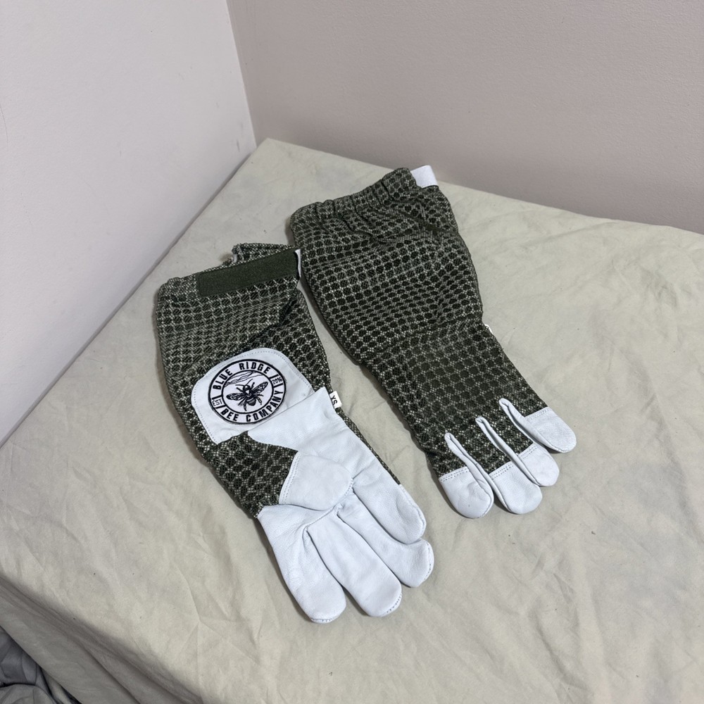 Honey Bee Vented Hand Glove Goat Skin Green Short XSMALL 3 Layer Protective USA!