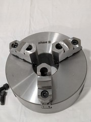 Phase II Manual Lathe Chuck: 8″, 3 Jaw, Self-Centering 559-114