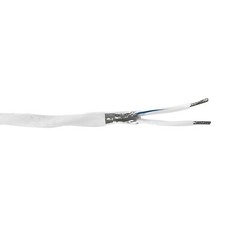 100′ M27500-22TG2T14 22 AWG 2 Conductor TG-14 Mil-Spec Cable 150°C White 600V