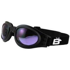 2 Pairs of Birdz Eyewear Parrot Black Padded Goggles Smoke & Purple Lenses