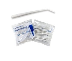 Surgical Aspirator Tips White Medium 1/8″ Dental Suction Saliva 25 pcs