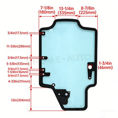 Cab Glass – Door Fits Case Skid Steer SR240  SR250  SR270  SV185 SV300  SV340