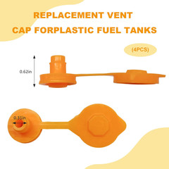 4 PCS Gas Can Vent Caps, Leakproof Plastic Fuel Can Jug Vent Caps Small Spout…